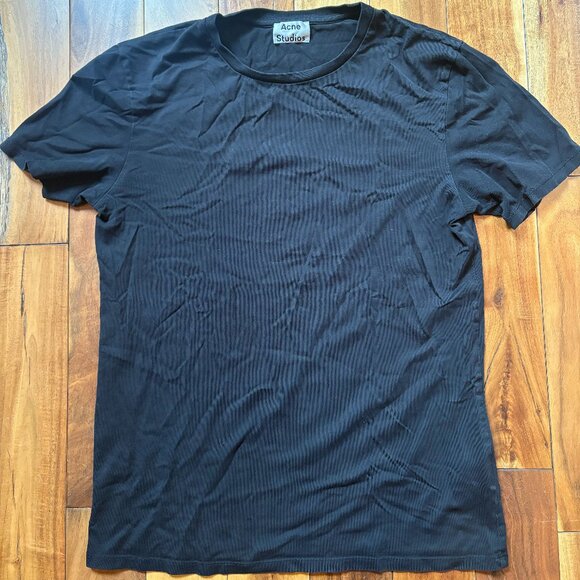 Acne Studios - Small - Black - T-shirt - Tee - Picture 1 of 6